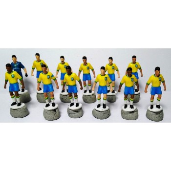 Subbuteo Andrew Table Soccer Brazil 1970 no bases no box only 12 figures